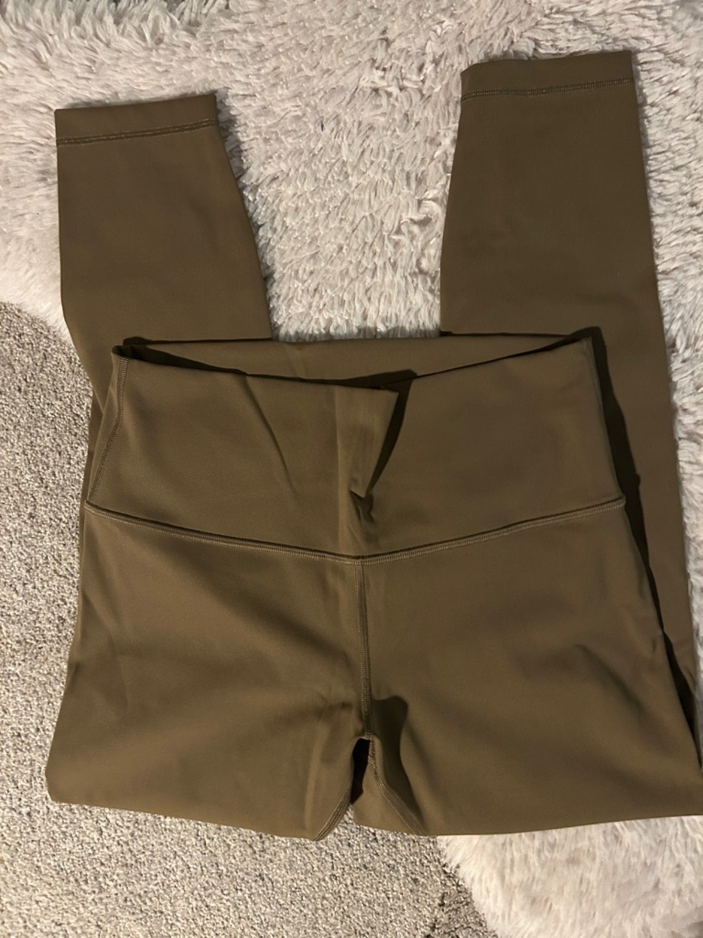 lululemon athletica Olive Green/ Brown High-Waist Leggings